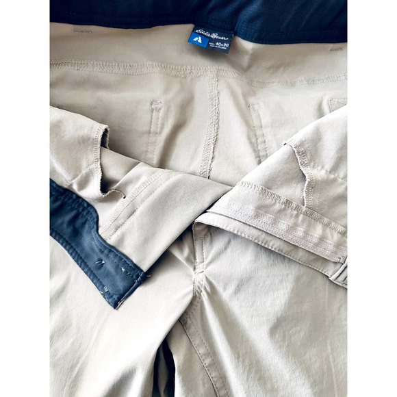 Eddie Bauer Men's First Ascent Pants-Size 40x30-Khaki Color-EUC - Picture 8 of 9